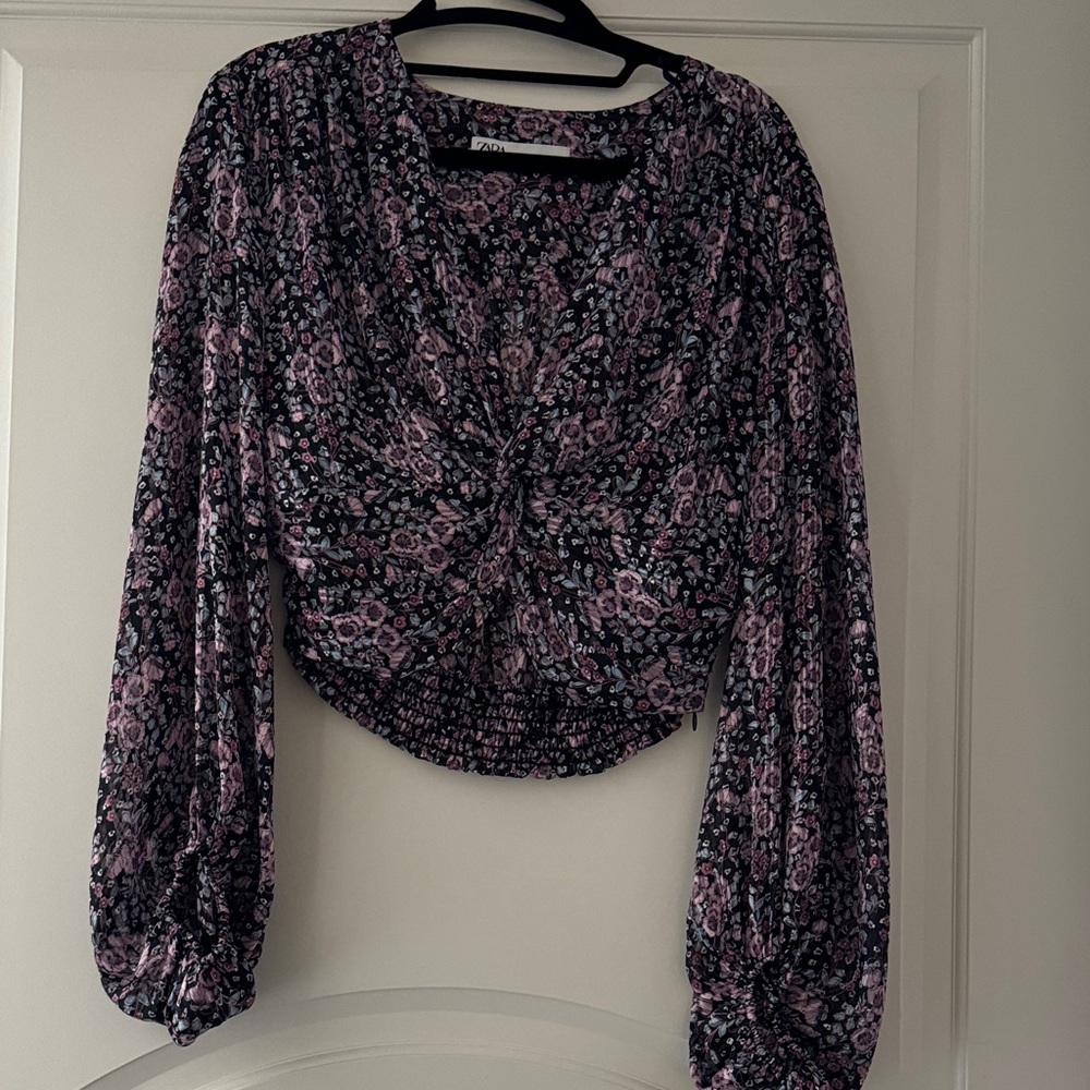 Floral Long Sleeve Women's Top
